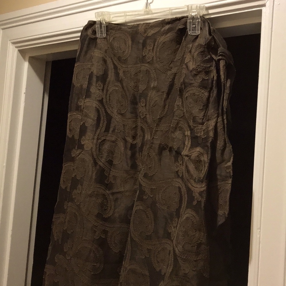 TALBOTS sarong wrap skirt 81” length. Perfect for pumps or boots.